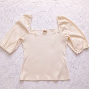Square Neck Puff Sleeve Blouse